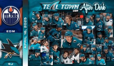 San Jose Sharks vs Edmonton Oilers - 4/16/2025 - Teal Town USA After Dark (Postgame)