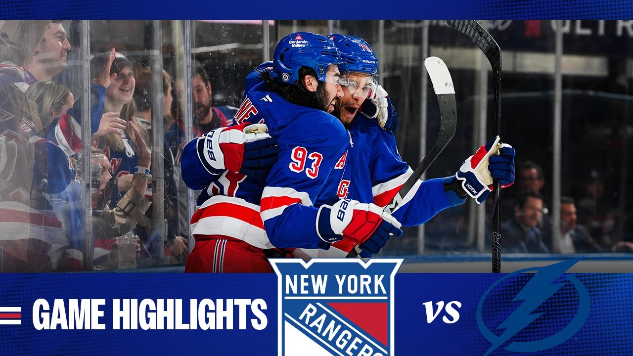 GAME HIGHLIGHTS | 2024-25: New York Rangers vs Tampa Bay Lightning (4/17/25)
