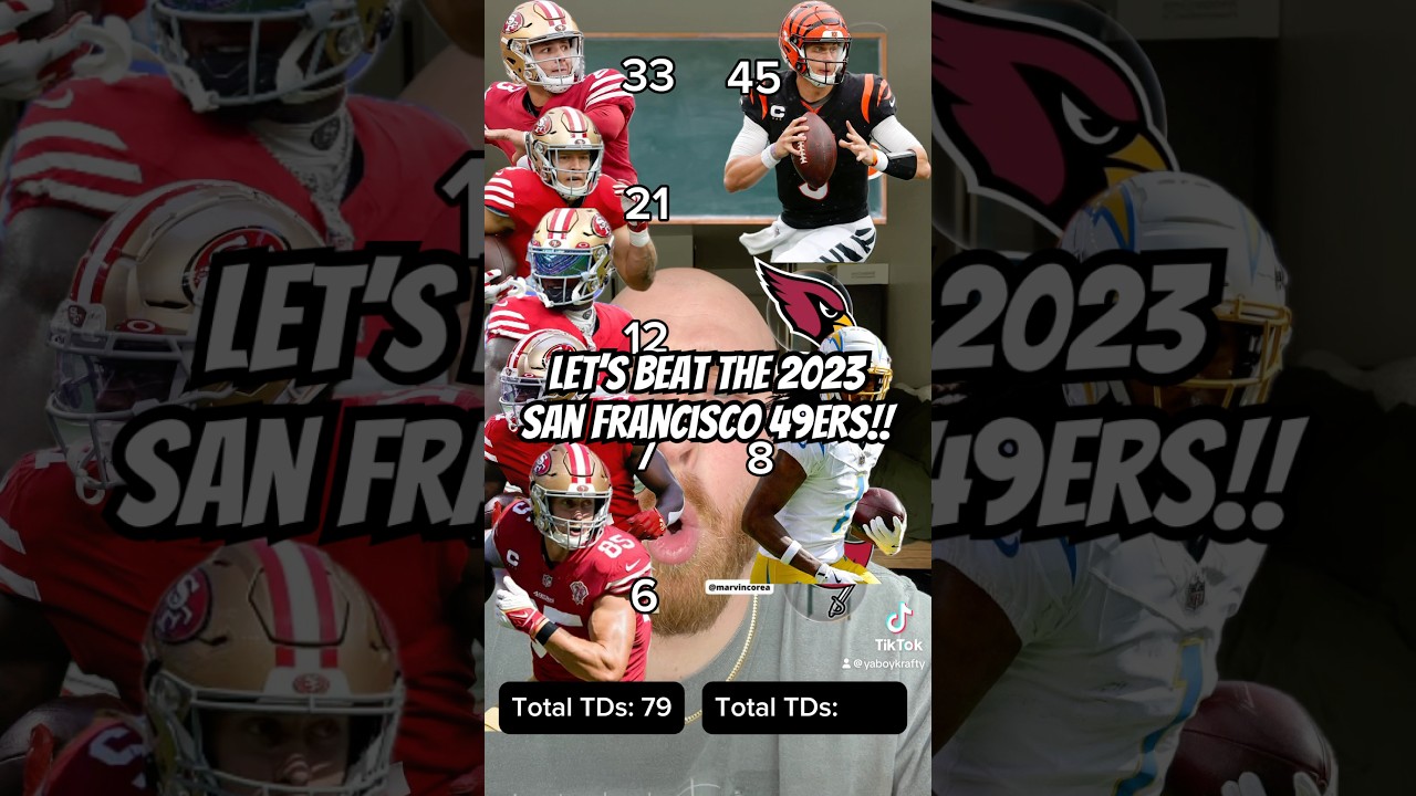 Let’s beat the 2023 San Francisco 49ers! #nfl #football #fantasyfootball #footballchallenge #49ers