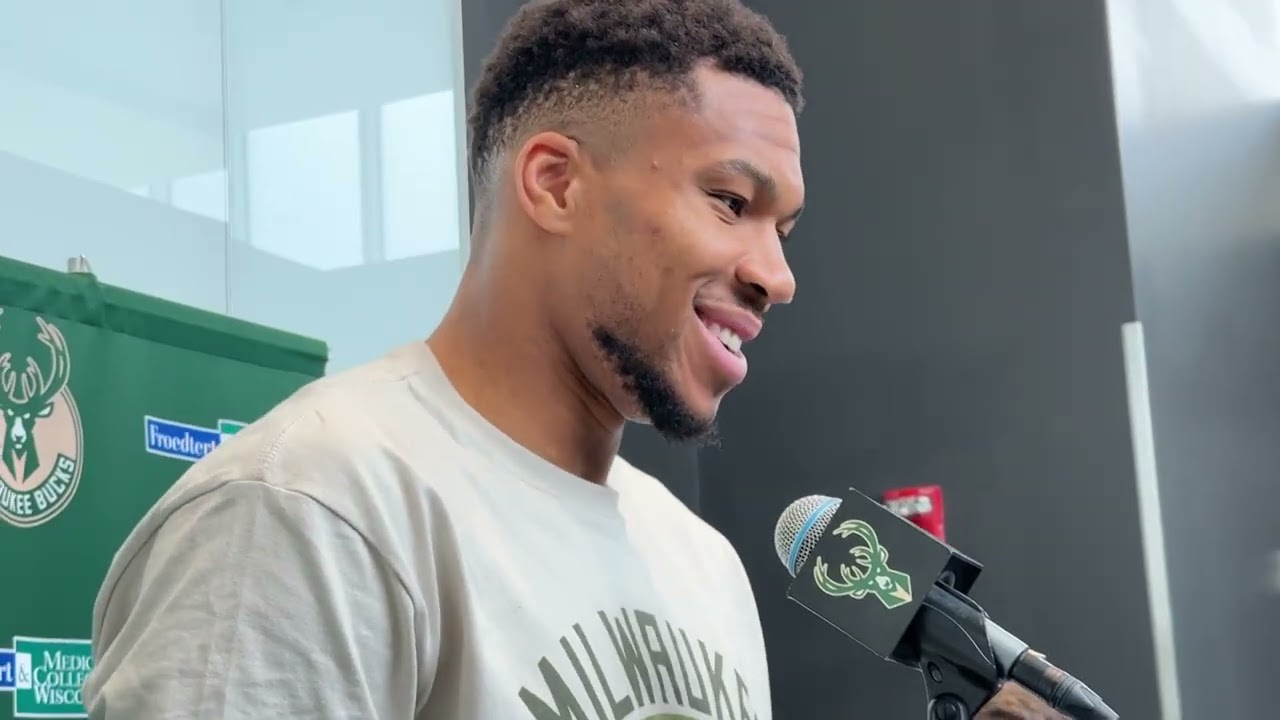 Bucks star Giannis Antetokounmpo talks about the Indiana Pacers, NBA playoffs and more