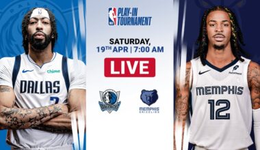 Dallas Mavericks at Memphis Grizzlies  | NBA Play-In Tournament | [OFFICIAL LIVE STREAM]