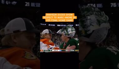 ANAHEIM DUCKS HONOR MARC-ANDRE FLEURY