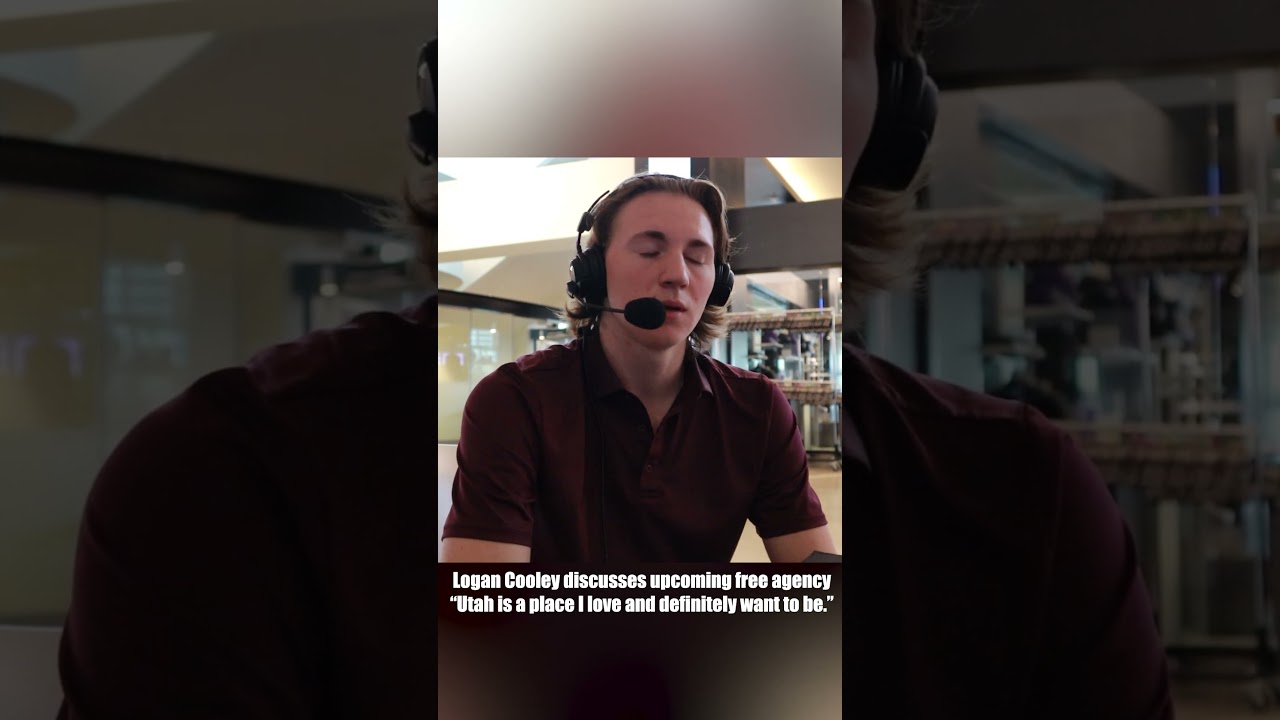 Utah Hockey Club's Logan Cooley discusses his upcoming free agency. #hockey #NHL #UtahHockeyClub