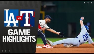 Dodgers vs. Rangers Highlights (4/18/25) | MLB Highlights
