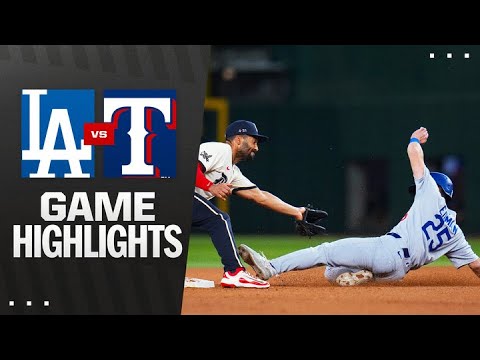 Dodgers vs. Rangers Highlights (4/18/25) | MLB Highlights
