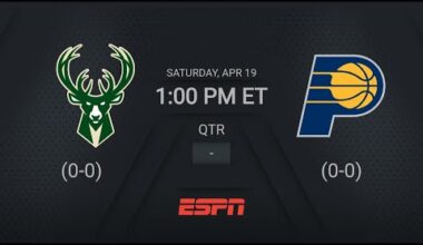 Milwaukee Bucks (5) vs Indiana Pacers (4) | #NBAPlayoffs presented by Google ESPN Live Scoreboard