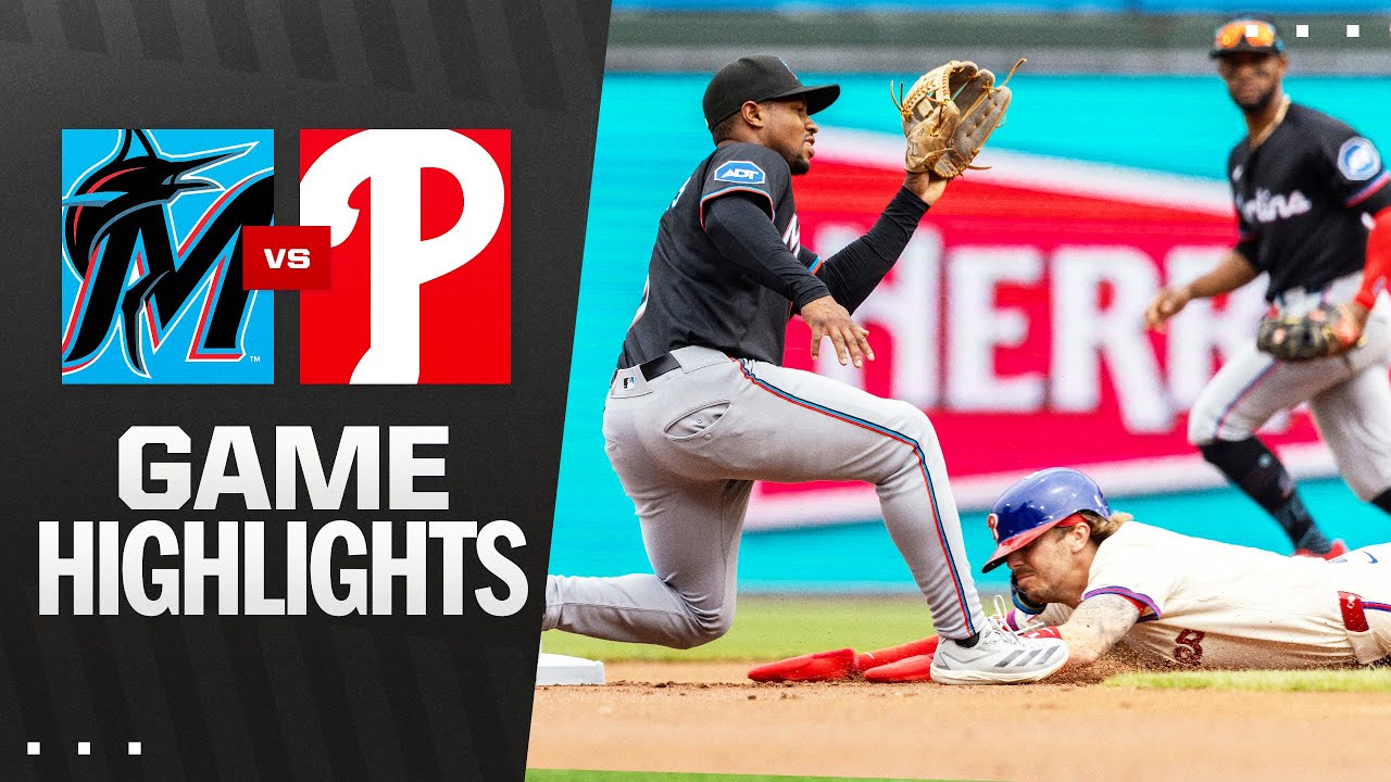 Marlins vs. Phillies Game Highlights (4/19/25) | MLB Highlights