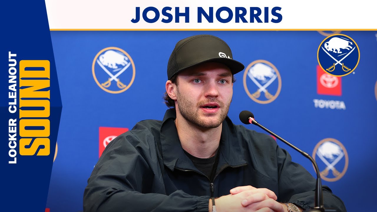 "I'm Feeling Good Now" | Josh Norris Discloses Injury Status | End-Of-Season Media | Buffalo Sabres