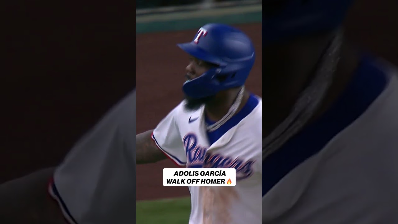 Adolis García WALK-OFF homer 🔥 #homerun #rangers #texas #baseball #mlb