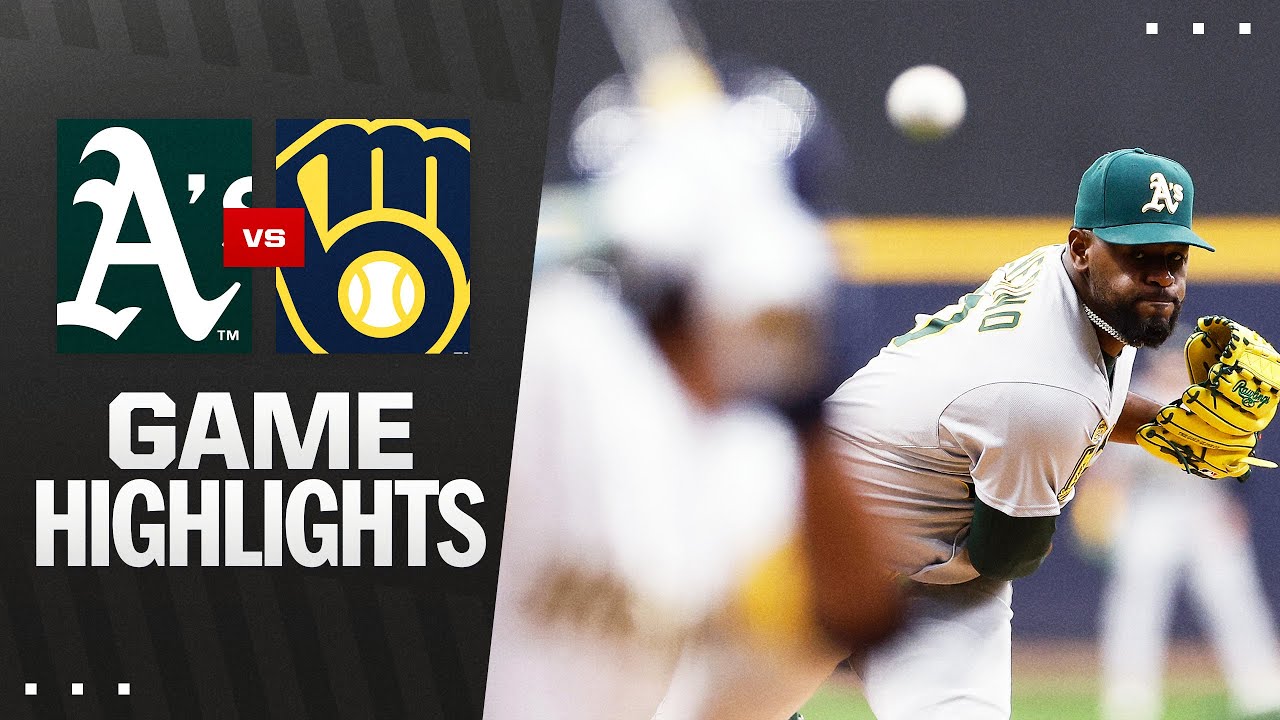 A's vs. Brewers Game Highlights (4/19/25) | MLB Highlights