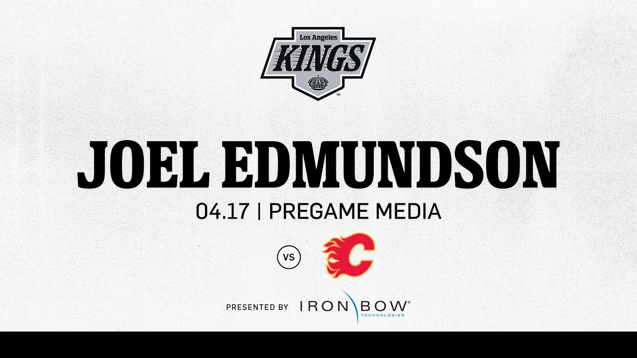 Defenseman Joel Edmundson | 04.17.25 LA Kings Face the Calgary Flames | Pregame Media