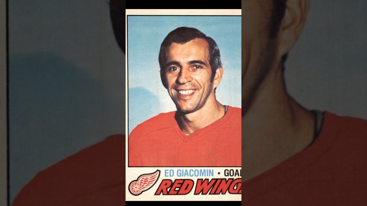 Ed Giacomin Detroit Red Wings 1977-78 O-Pee-Chee 70 NHL Hockey Card #redwings  #hockeycards