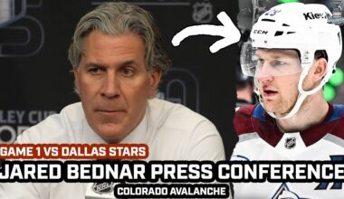 Jared Bednar on MacKinnon's 3pts Leading Avs to Game 1 WIN vs Stars