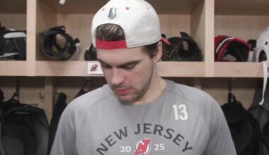 Hischier, Meier and Keefe after Devils drop Game 1 in Carolina