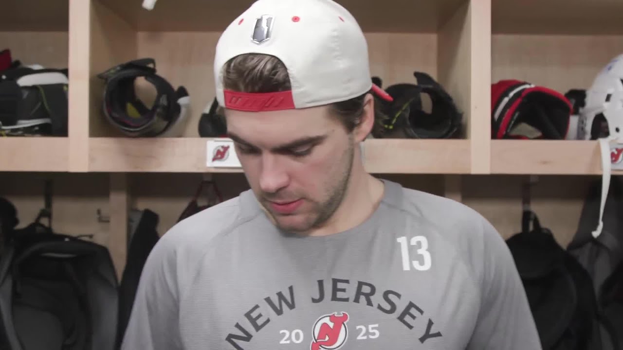 Hischier, Meier and Keefe after Devils drop Game 1 in Carolina