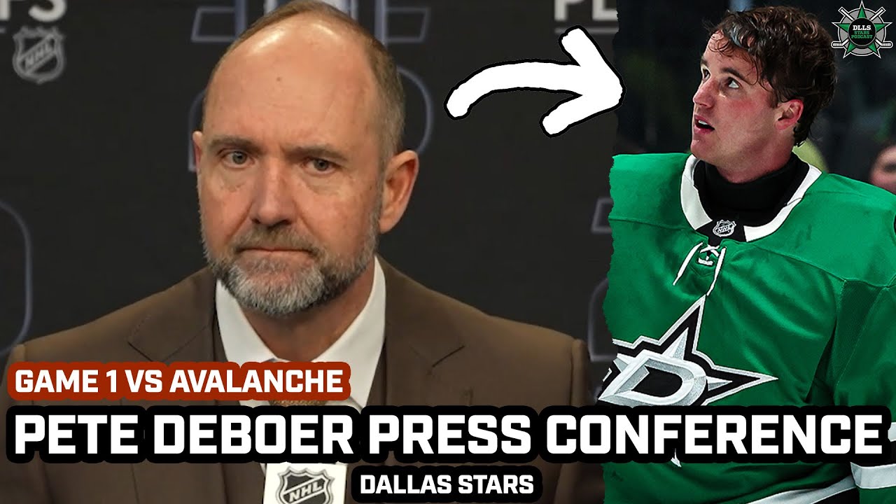 Pete DeBoer Keeps It Real After Stars LOSE 5-1 in Game 1 vs Avalanche