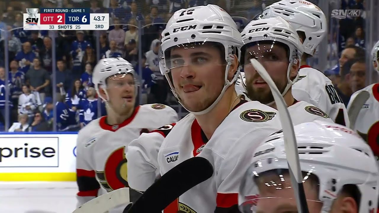Rough Stuff in Final 1:03 of Game 1 UNCUT - Leafs vs Senators (4/20/25)