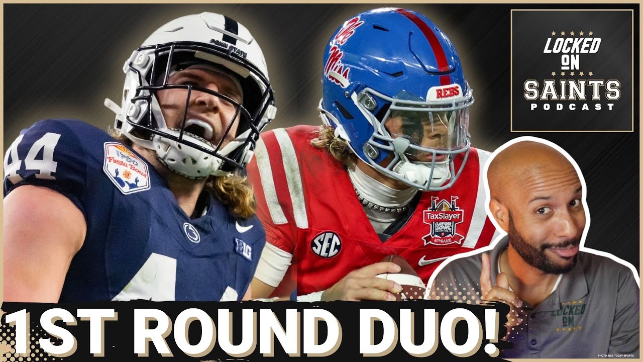 MOCK DRAFT: New Orleans Saints Begin New Era With TWO FIRST-ROUND PICKS | Tyler Warren, Jaxson Dart