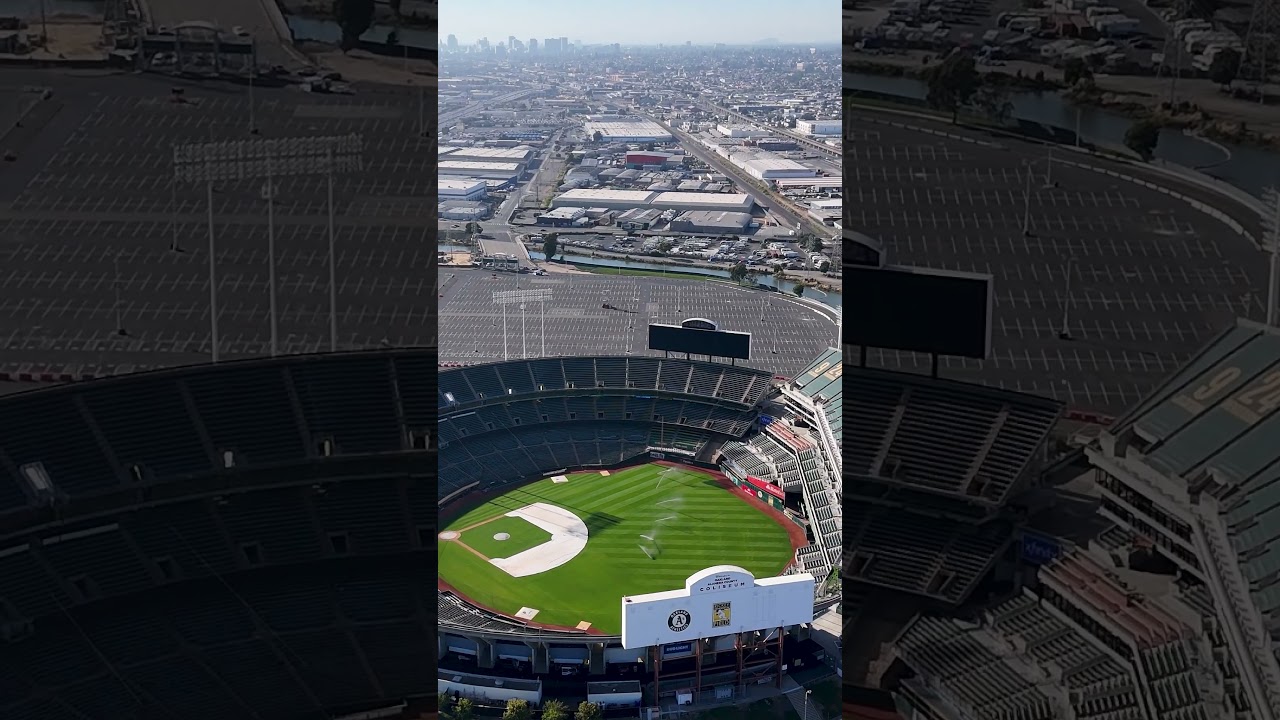 Iconic PA voice of Roy Steele at Oakland Coliseum #mlb #baseball #oakland