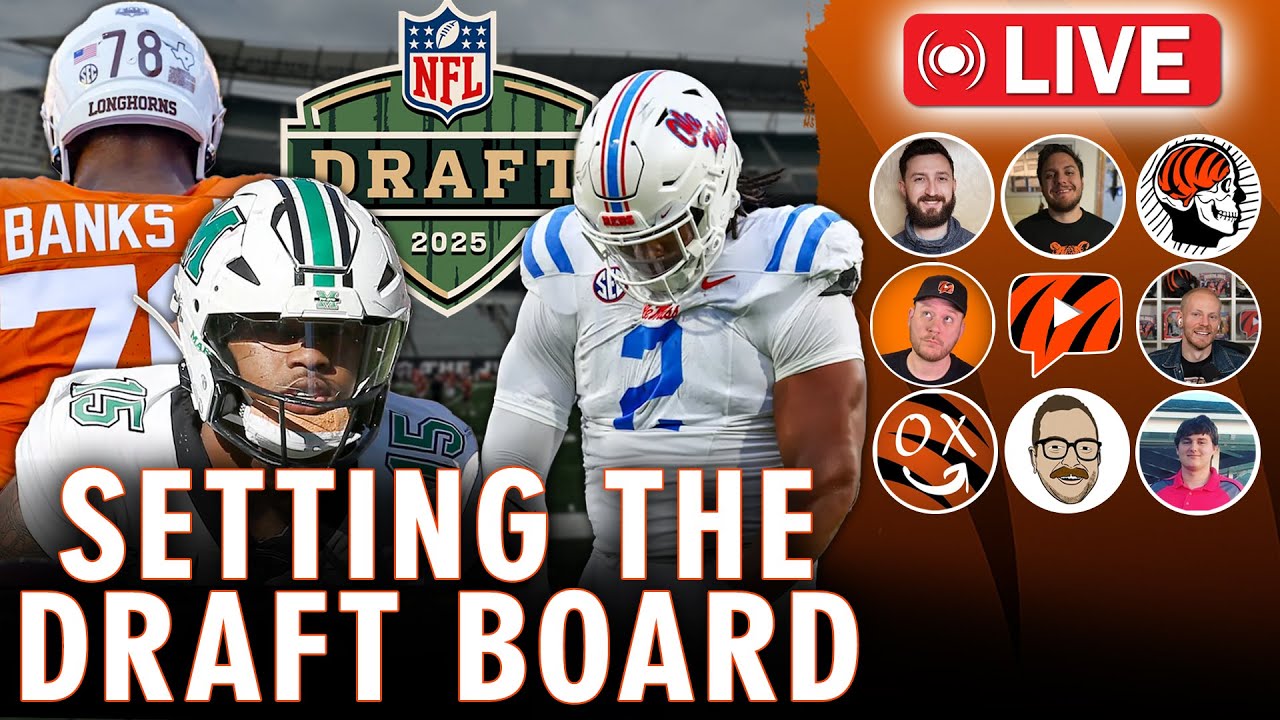 Setting Cincinnati Bengals 2025 Draft Board LIVE | Who Will They Take?