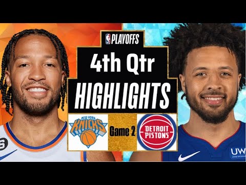 New York Knicks vs. Detroit Pistons GAME 2 Full Highlights 4th Qtr | Apr 21 | 2025 NBA Highlights