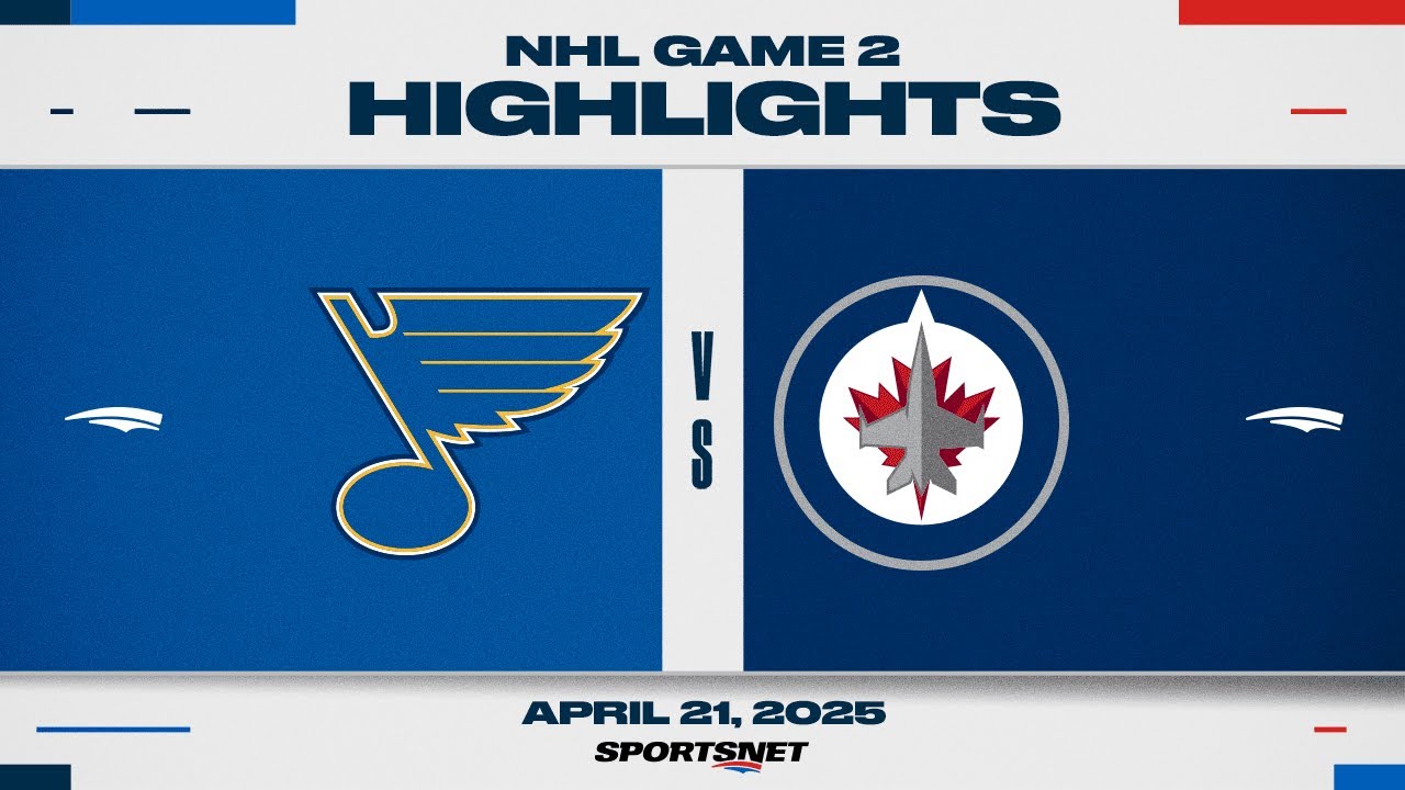 NHL Game 2 Highlights | Blues vs. Jets - April 21, 2025
