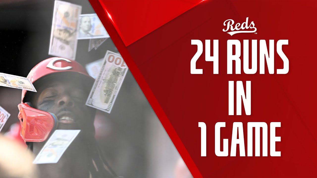 Cincinnati Reds score 24 runs in ONE GAME