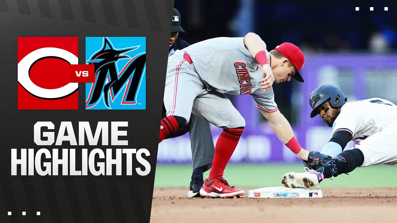 Reds vs. Marlins Game Highlights (4/21/25) | MLB Highlights