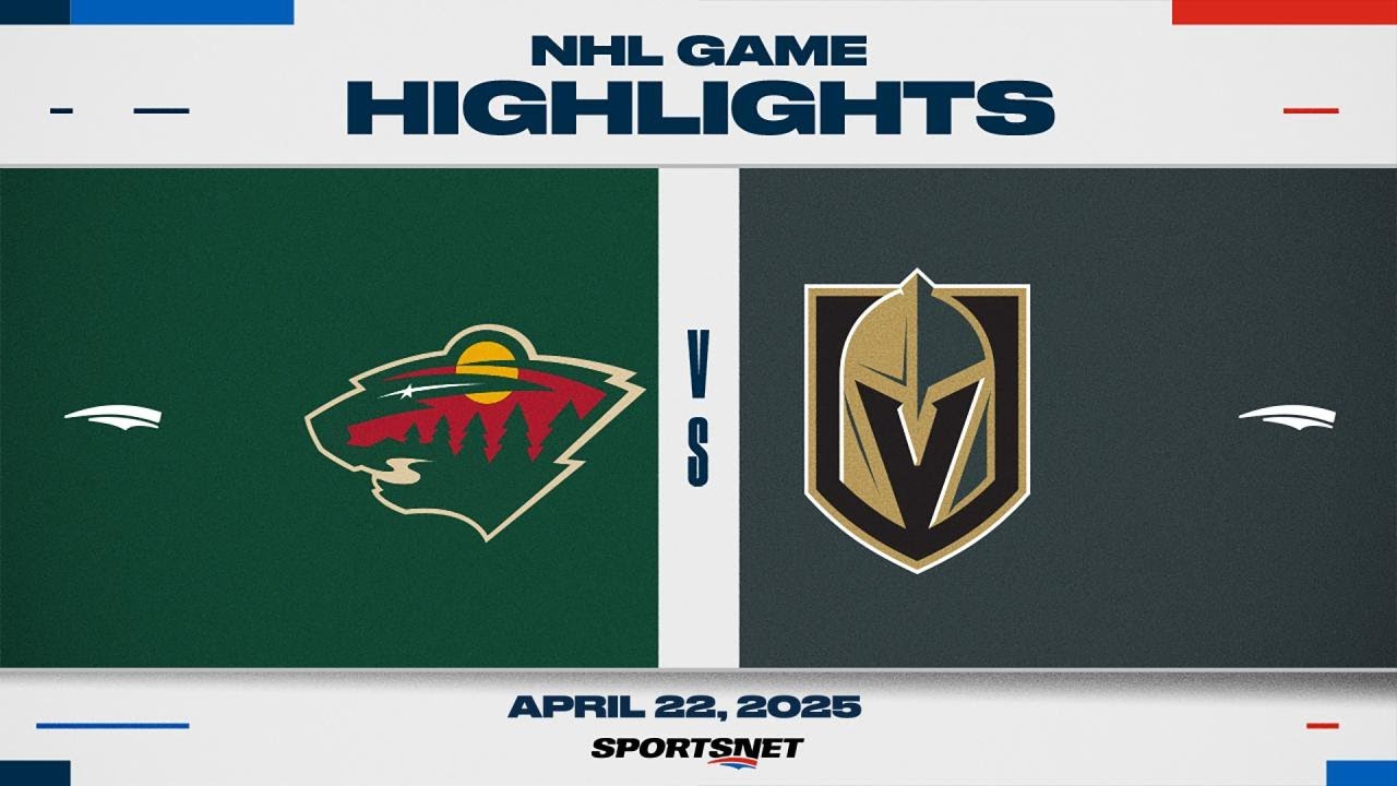 NHL Game 2 Highlights | Wild vs. Golden Knights - April 22, 2025