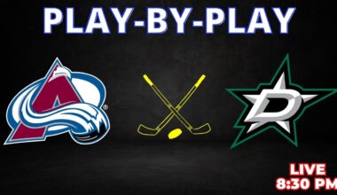 Colorado Avalanche vs Dallas Stars | Play-by-Play