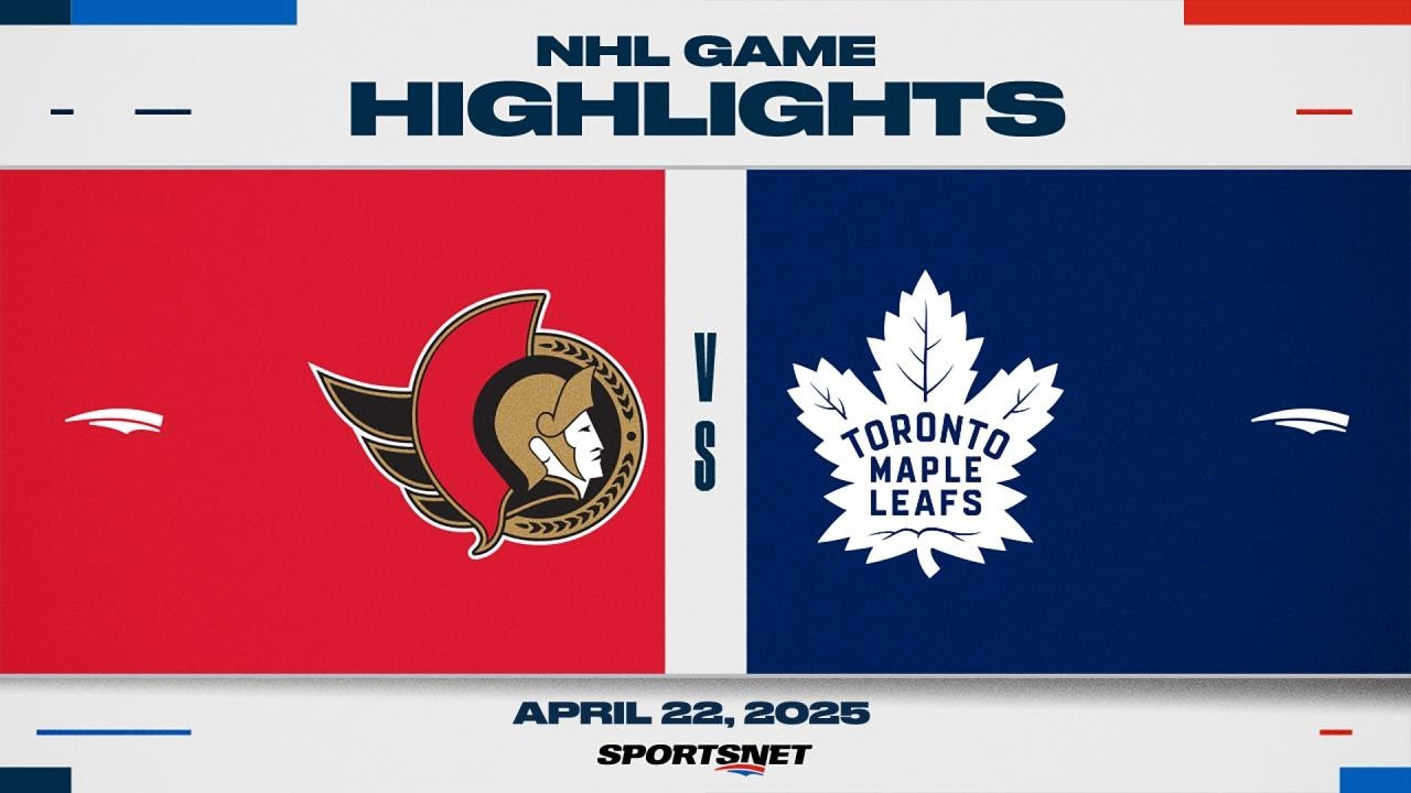 NHL Game 2 Highlights | Maple Leafs vs. Senators - April 22, 2025