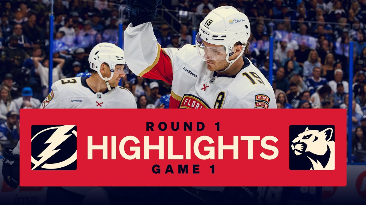 Panthers at Lightning | Game 1 Highlights | 4.22.25