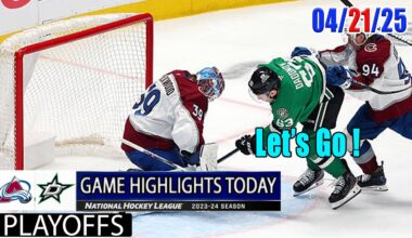 Colorado Avalanche vs Dallas Stars Game Highlights (04/21/2025) | 2025 NHL Playoffs