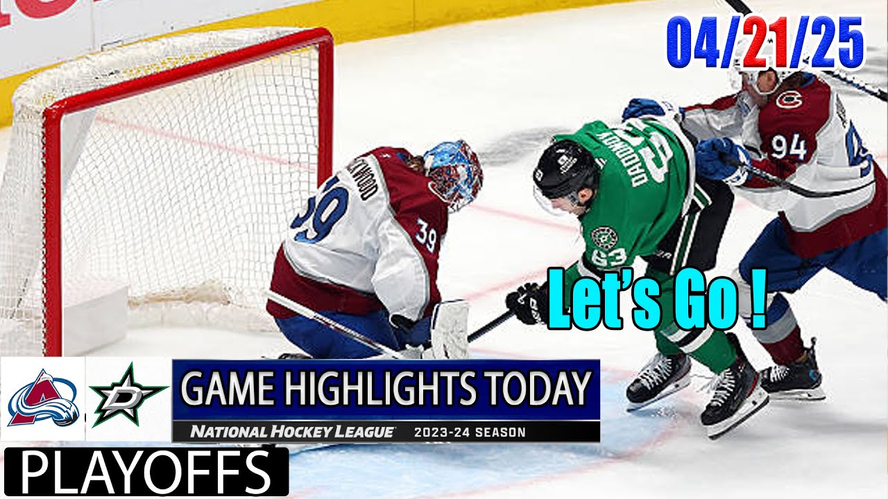 Colorado Avalanche vs Dallas Stars Game Highlights (04/21/2025) | 2025 NHL Playoffs