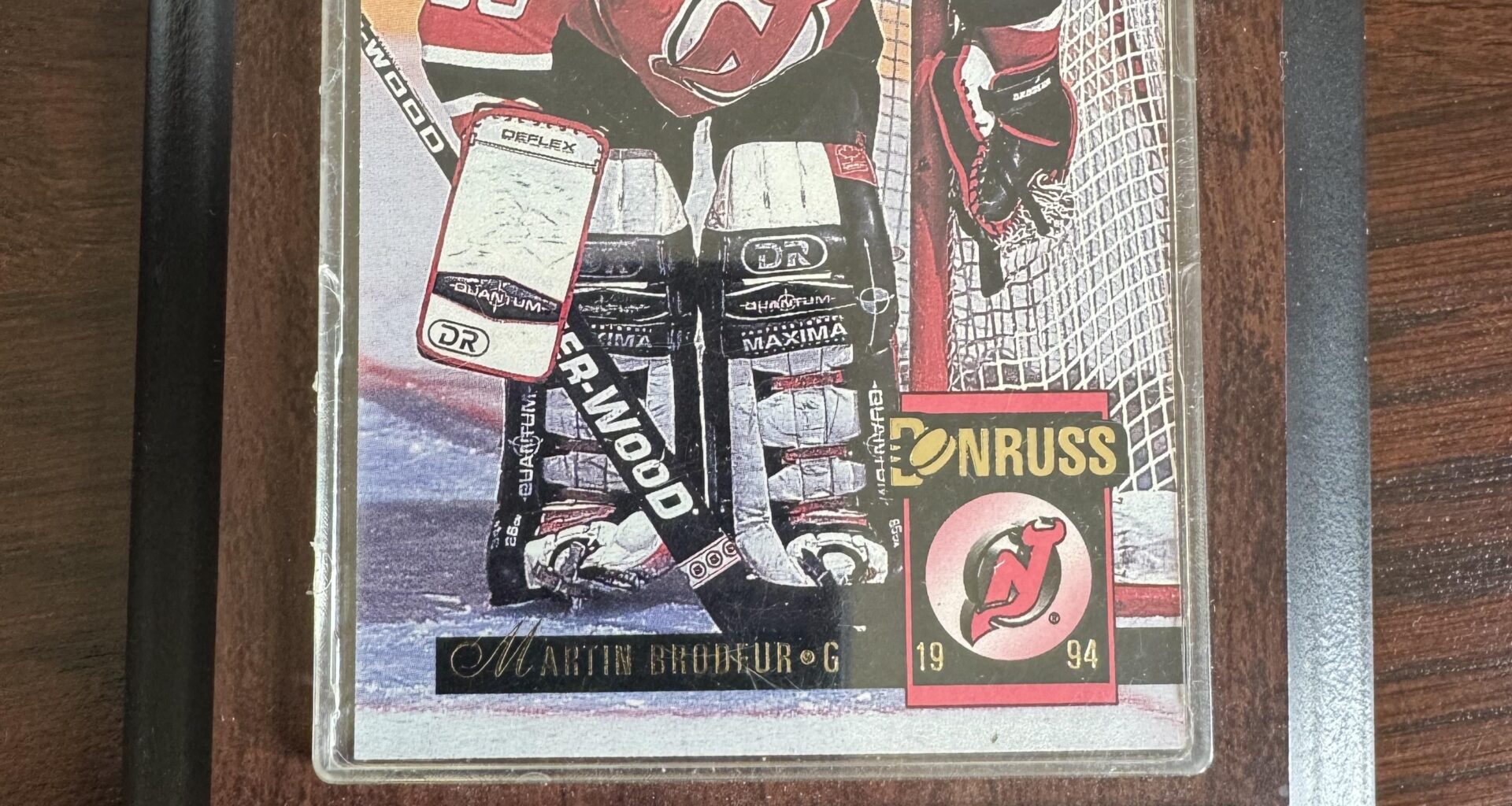 Brodeur plaque rookie year