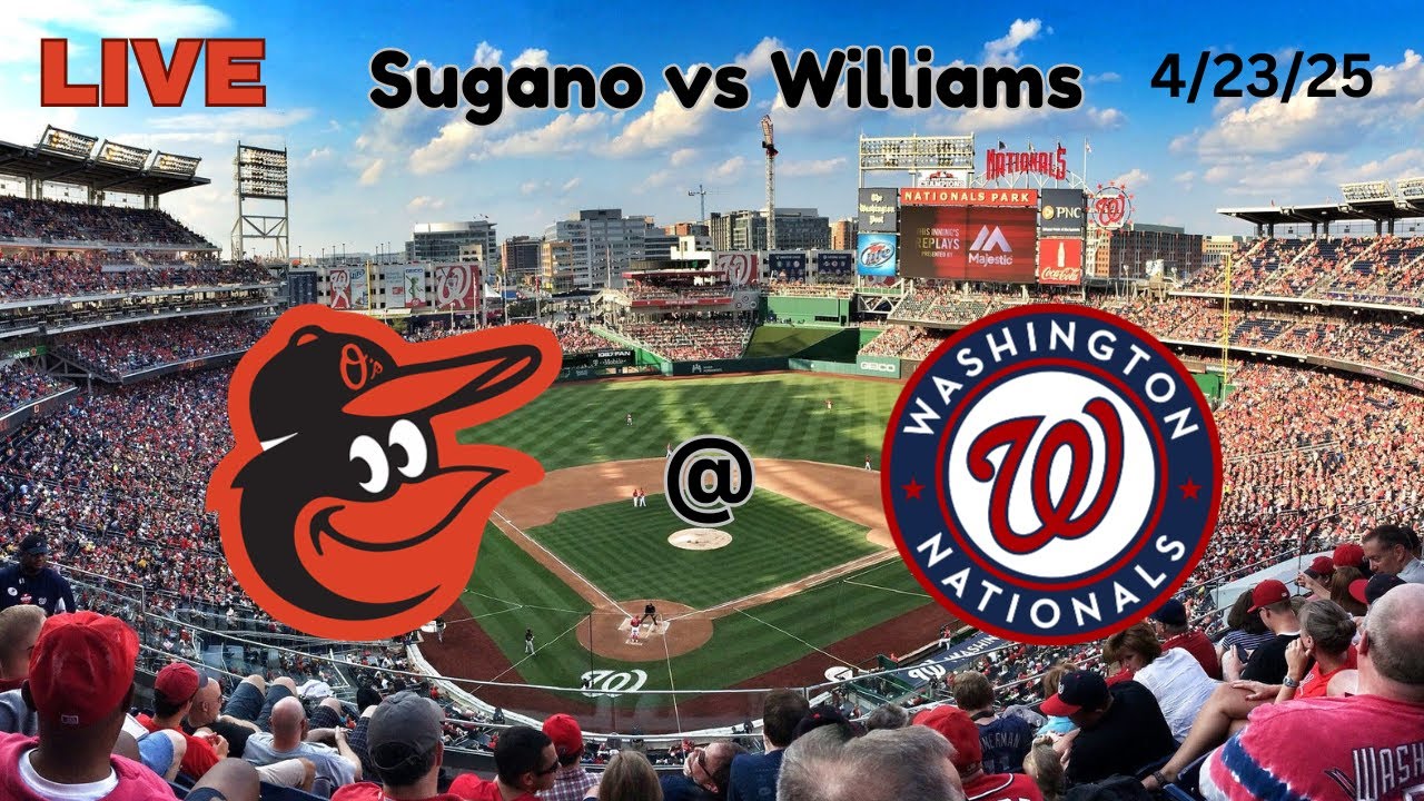 Baltimore Orioles @ Washington Nationals | LIVE! Play-by-Play & Commentary | 4/23/25 | Game #23
