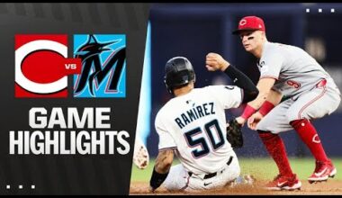 Reds vs. Marlins Game Highlights (4/22/25) | MLB Highlights
