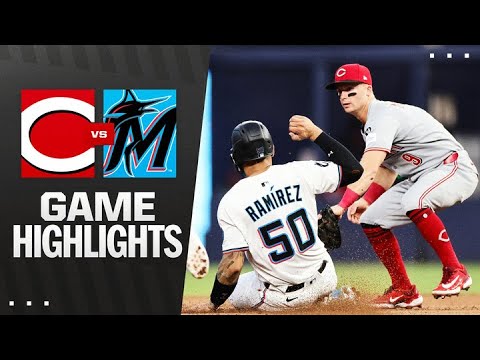 Reds vs. Marlins Game Highlights (4/22/25) | MLB Highlights