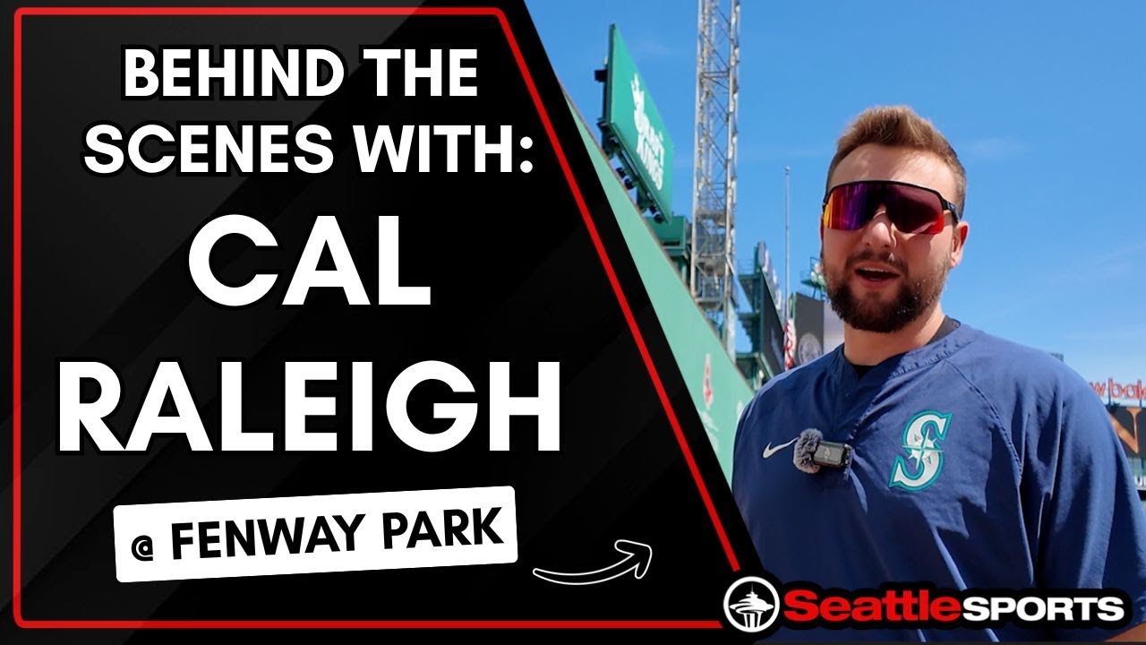 Behind the Scenes w/ #Mariners catcher Cal Raleigh - Fenway Park | #SeattleSports