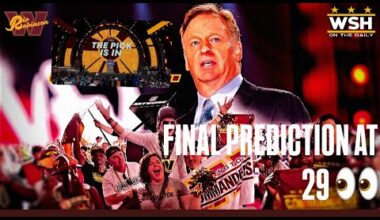 With the 29th Pick in the NFL DRAFT the Washington Commanders SELECT.......