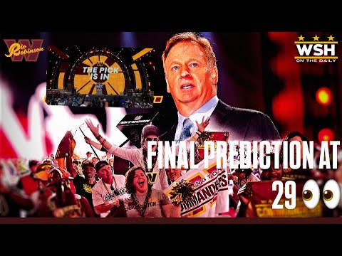 With the 29th Pick in the NFL DRAFT the Washington Commanders SELECT.......