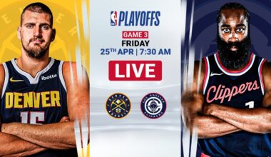 Denver Nuggets at Los Angeles Clippers | NBA Playoffs | [OFFICIAL LIVE STREAM]