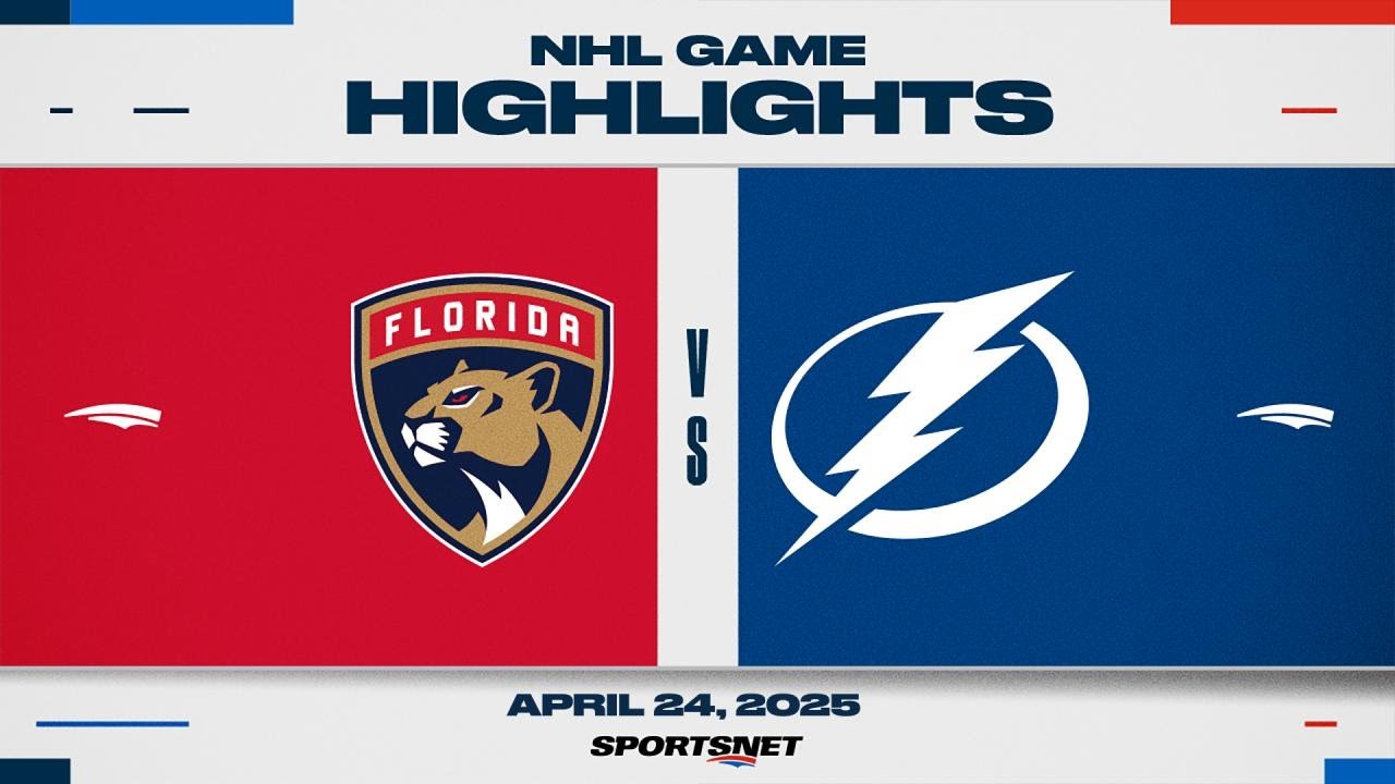NHL Game 2 Highlights | Panthers vs. Lightning - April 24, 2025