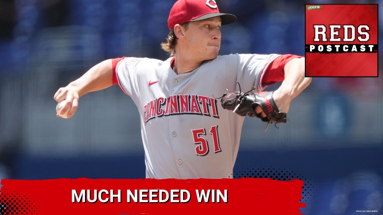 REDS POSTCAST: The Cincinnati Reds Pick up a MUCH NEEDED Win vs the Miami Marlins