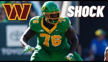 Washington Commanders Draft OT Josh Conerly Fan Reaction! Shut Down Abdul Carter