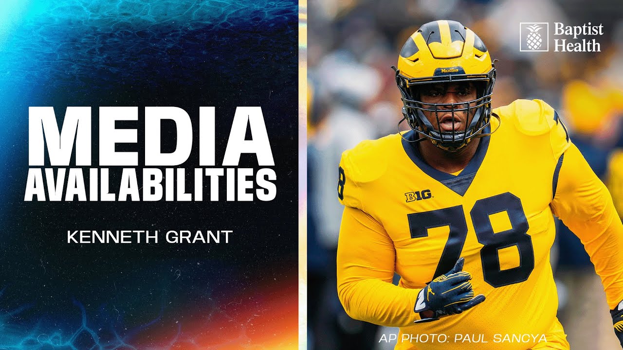 Kenneth Grant meets with the media | Miami Dolphins