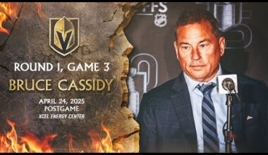 Round 1, Game 3 | Bruce Cassidy Postgame: They Started Better Than Us