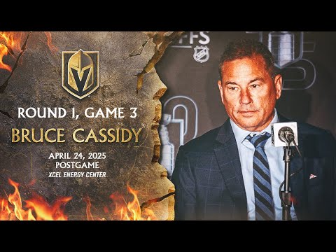 Round 1, Game 3 | Bruce Cassidy Postgame: They Started Better Than Us