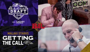 Inside the Ravens’ Draft Call to Malaki Starks | Baltimore Ravens