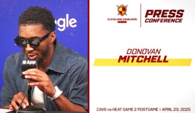 Cleveland Cavaliers: Donovan Mitchell Discusses SCORCHING Miami Heat in Fourth Quarter of Game 2 Win